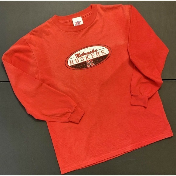 Vintage 90s University Of Nebraska Cornhuskers LS Men's T-Shirt - Picture 3 of 11
